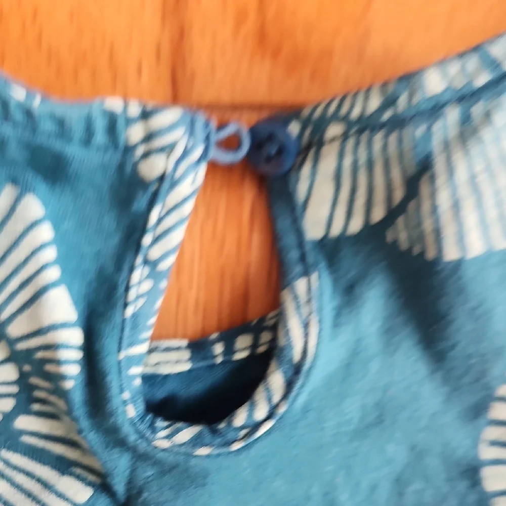 Carter's Teal Baby Romper 9 Months